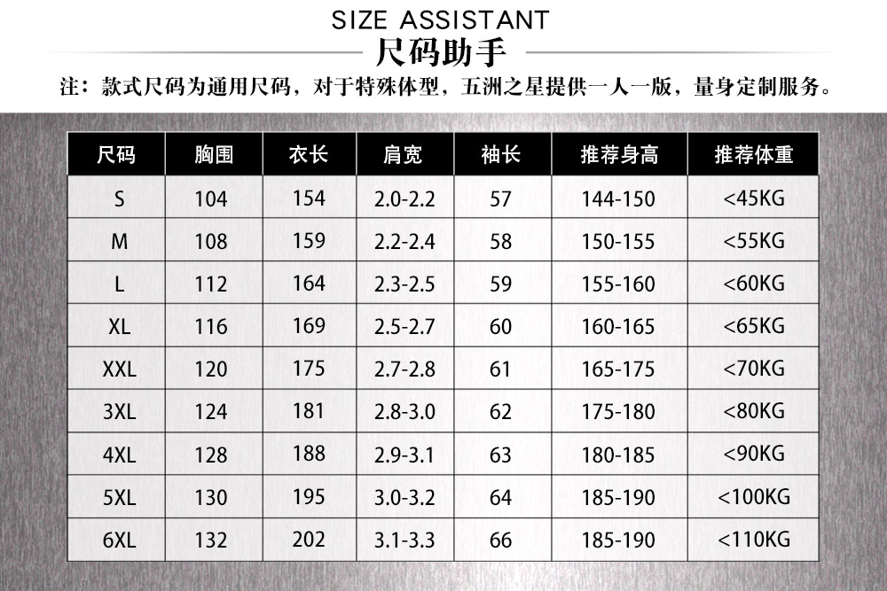 连体防静电洁净工作服—尺寸尺码