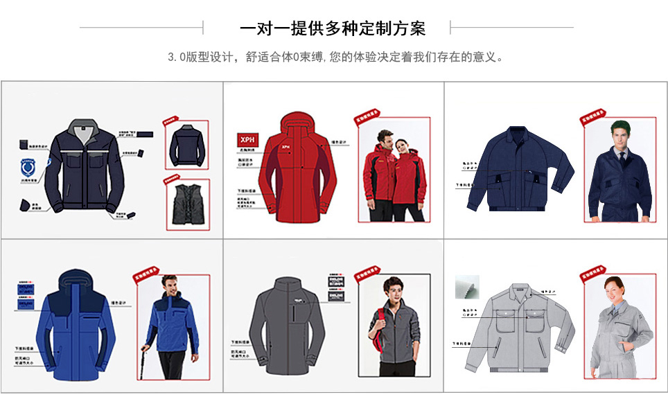 真皮连帽毛领羽绒服印制logo效果图展示